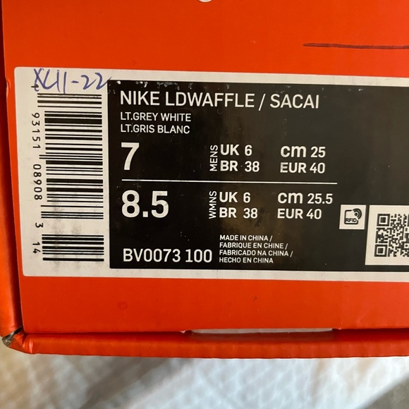 Ldv waffle leather trainers Nike x Sacaï Multicolour size  Nike Sacai